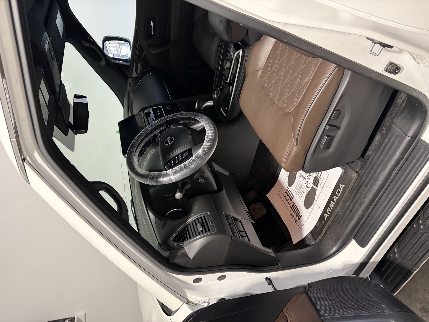 Nissan Armada interior after professional detailing by Kirpa Car Care