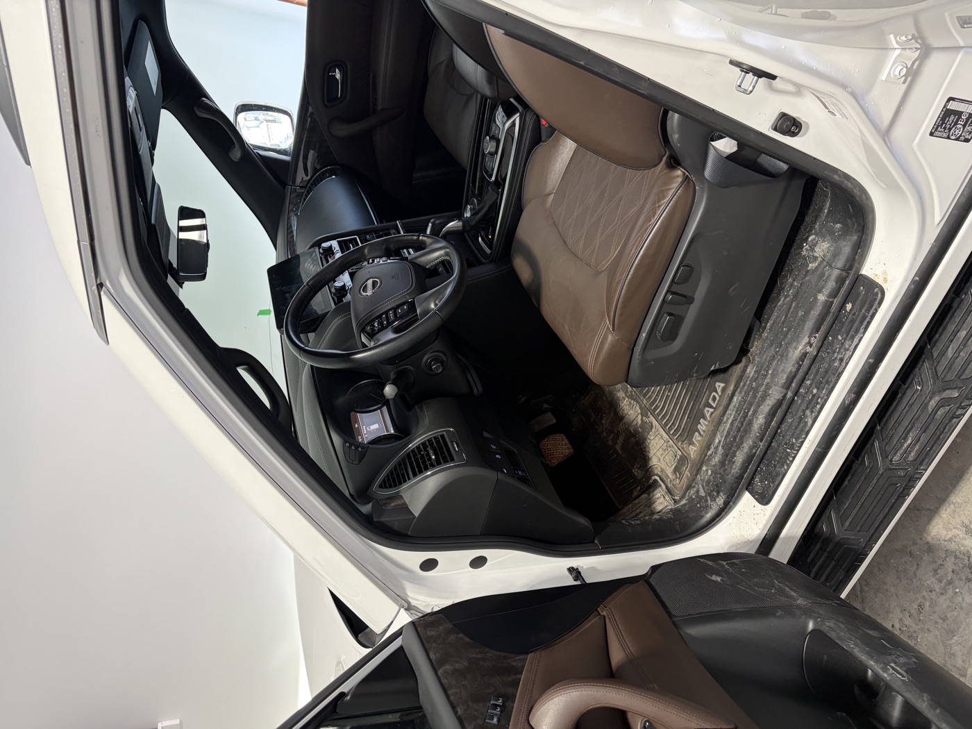Nissan Armada interior before detailing by Kirpa Car Care
