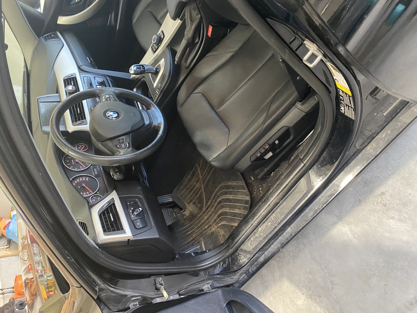 BMW 3 Series interior before detailing by Kirpa Car Care