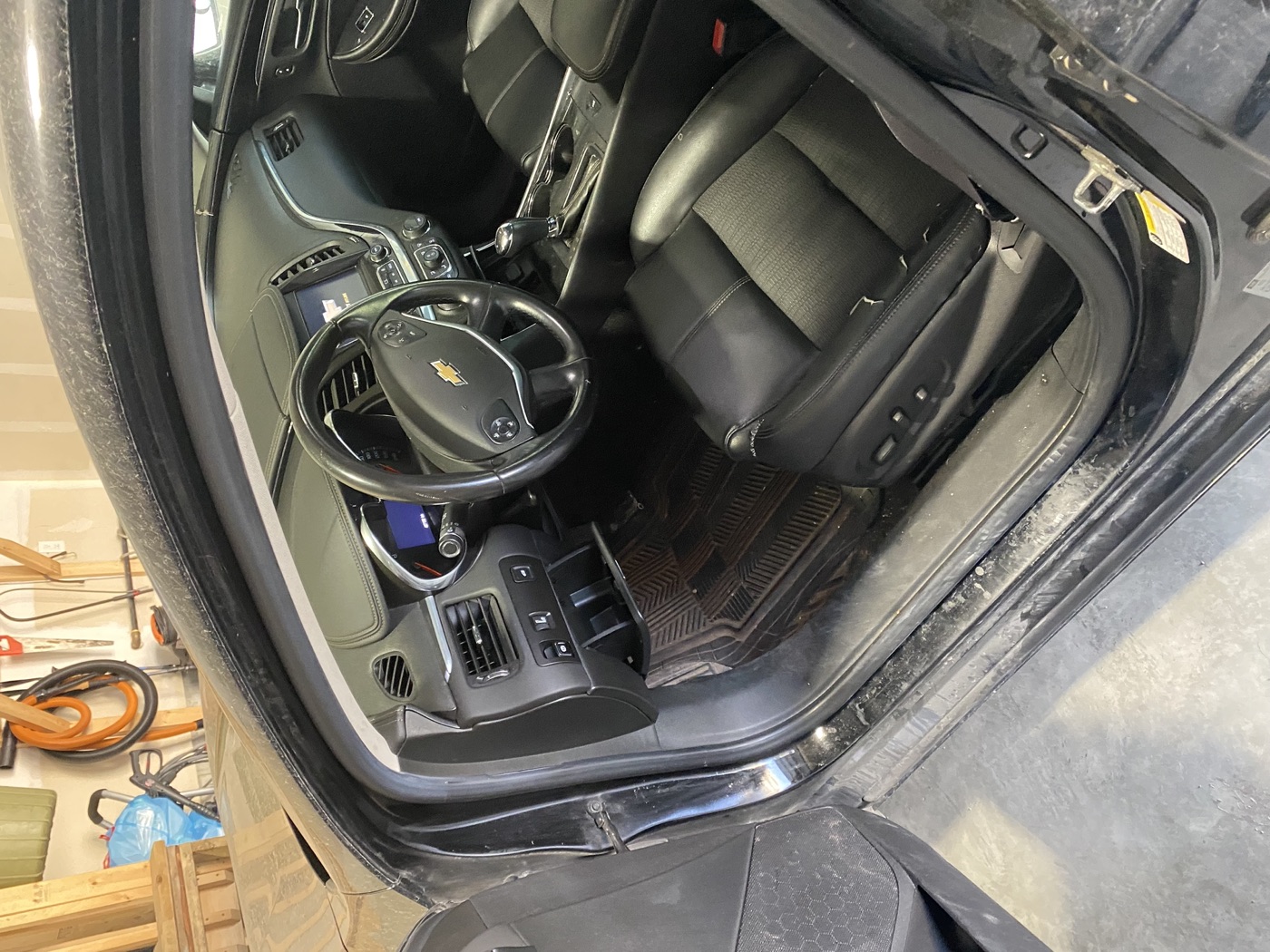 Chevrolet Malibu interior before detailing by Kirpa Car Care