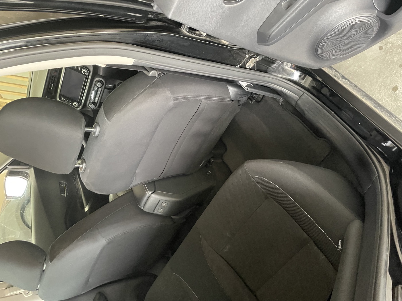 Nissan Kicks interior after detailing — close up