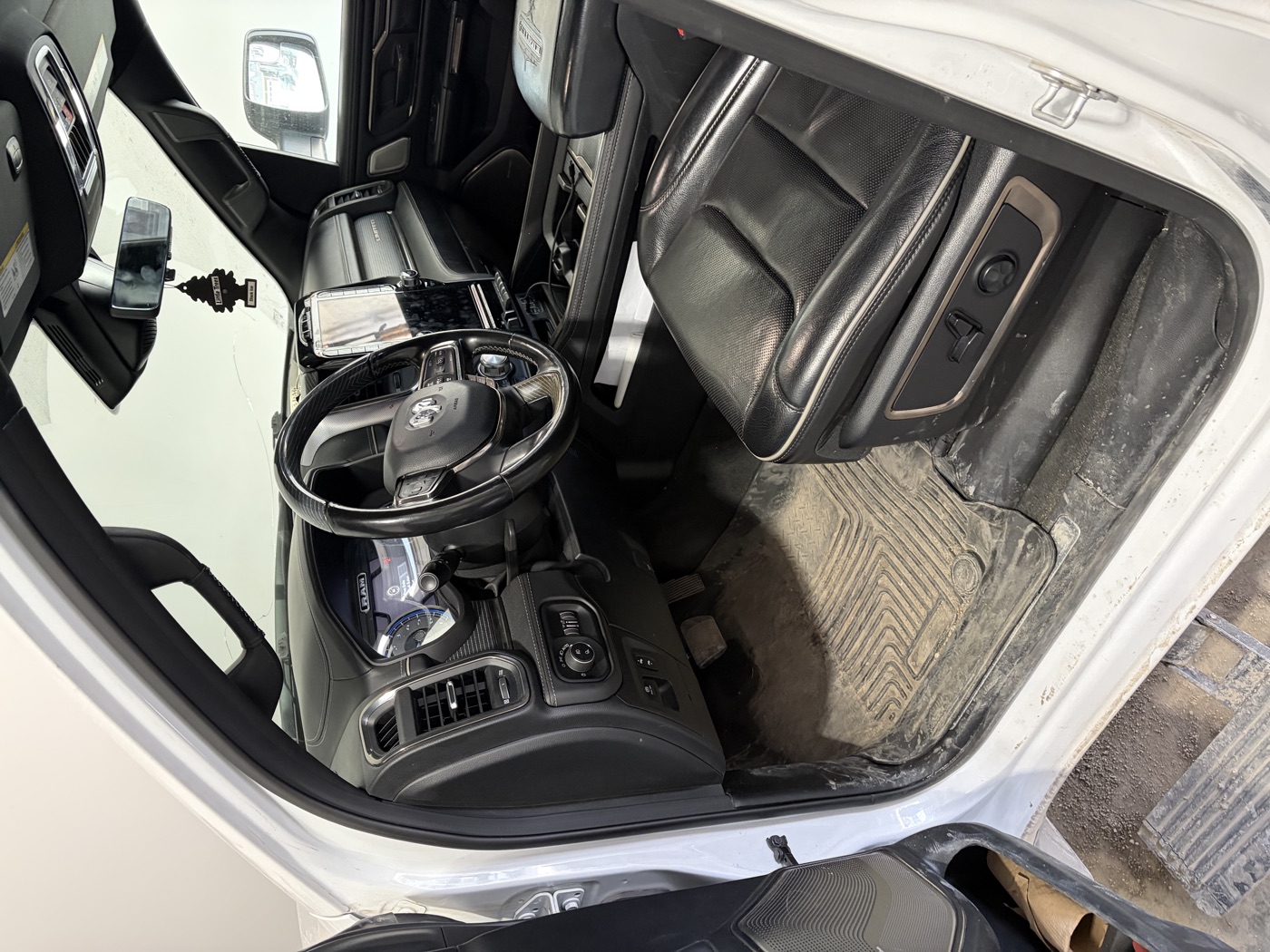 RAM 1500 interior before detailing by Kirpa Car Care